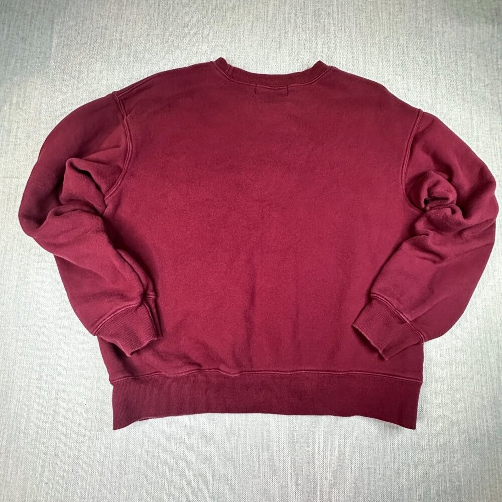 Hotel Wildfox Burgundy Lounge Set - Cozy Sweatshirt & Joggers Sweatpants Medium - Picture 7 of 7